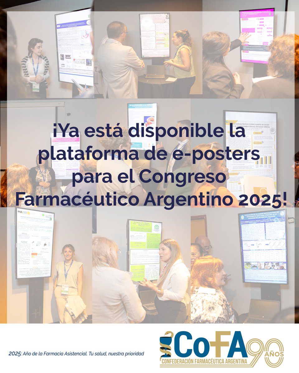 🎓📢 ¡Presentá tu trabajo de investigación en el CFA2025 y liderá la evolución de nuestra profesión!
🔍 ¡Visibilizá tu labor, tus investigaciones y tu aporte a la salud!
📲 Inscribite en la plataforma online: bit.ly/Plataforma_Epo…