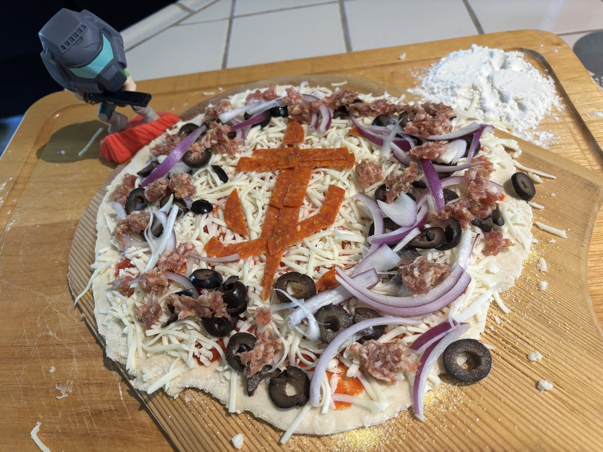 Crimson_Godot's tweet image. Happy Early Access day Slayers! 🍕 #DOOMTheDarkAges