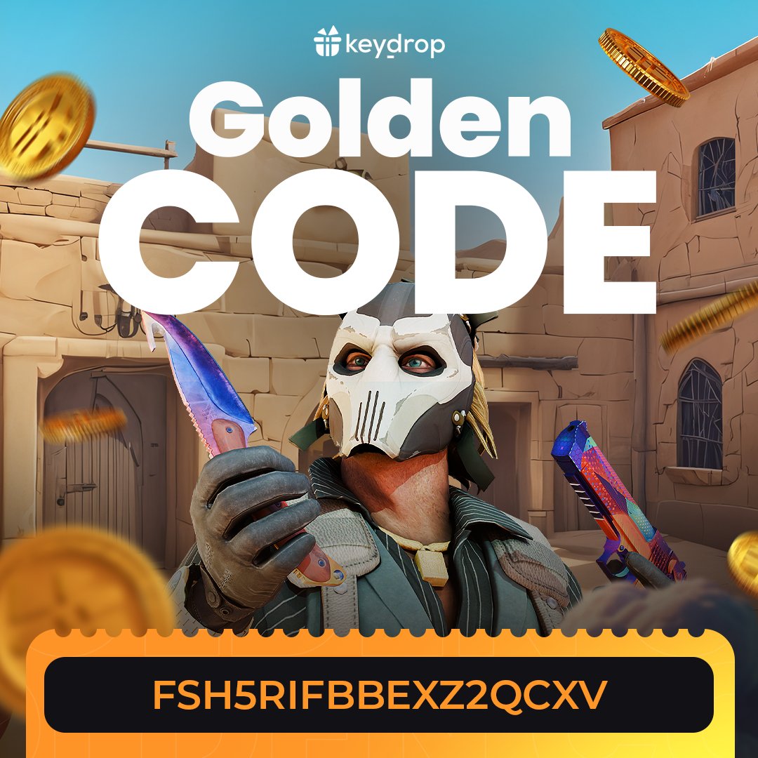 keydropcom's tweet photo. 🔥 GOLDEN CODE 🔥

Limited Uses – Open Gold Area Cases &amp; Join the Skin Rush for FREE!
Claim gold in "USE CODE" tab! 📥

💰 Get FREE $0,50 and +20% Deposit Bonus! Join $15,000 Giveaway ➡️ https://t.co/3RvjyiDhCZ https://t.co/iQErMpanZe