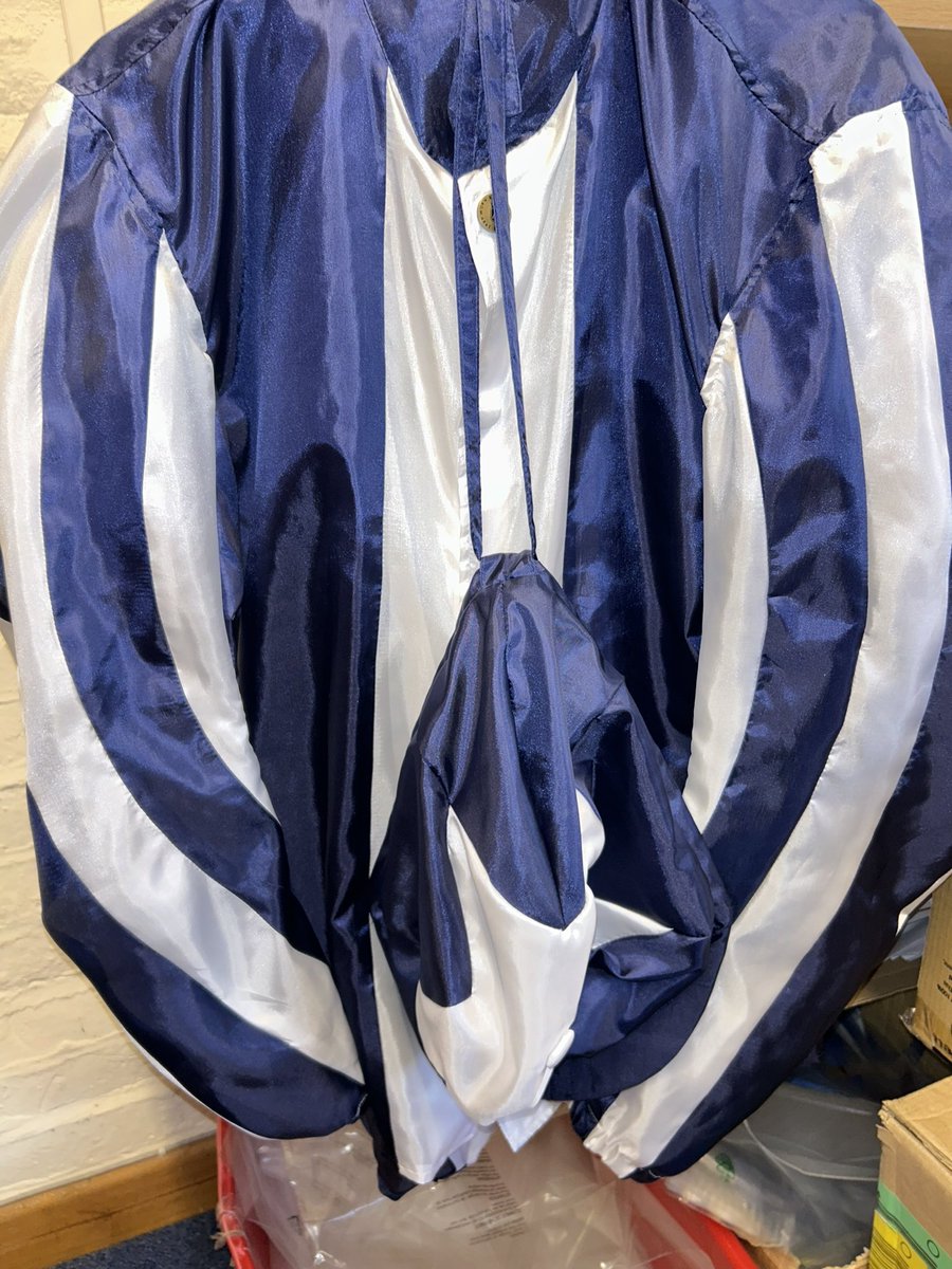 Exciting times for us! Silks are made and the journey is about to begin!

Our first ever horse in training 🐴 

🔵⚪️🔵