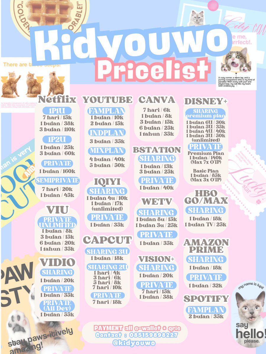 din // @ after dm yaa (@kidyouwo) on Twitter photo Lagi butuh aplikasi premium? Yuk mampir ke <a href="/kidyouwo/">din // @ after dm yaa</a> 💗 trusted dan bergaransi, loh! Boleh order ke dm atau bit.ly/wakidyoowo
💰 bisa all e-wallet, QRIS, dan BCA
💭 500+ testi di bit.ly/kidyoowoproofs
#zonauang #zonajajan Lagi butuh aplikasi premium? Yuk mampir ke <a href="/kidyouwo/">din // @ after dm yaa</a> 💗 trusted dan bergaransi, loh! Boleh order ke dm atau bit.ly/wakidyoowo
💰 bisa all e-wallet, QRIS, dan BCA
💭 500+ testi di bit.ly/kidyoowoproofs
#zonauang #zonajajan