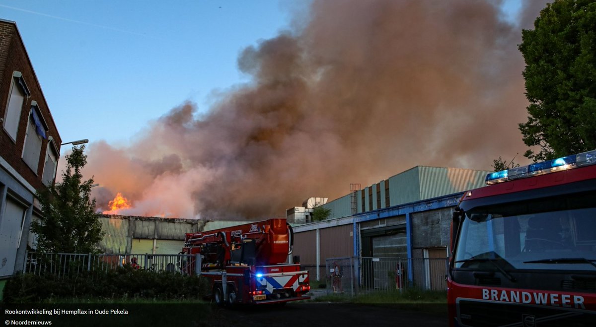 Uitslaande brand in Oude Pekela