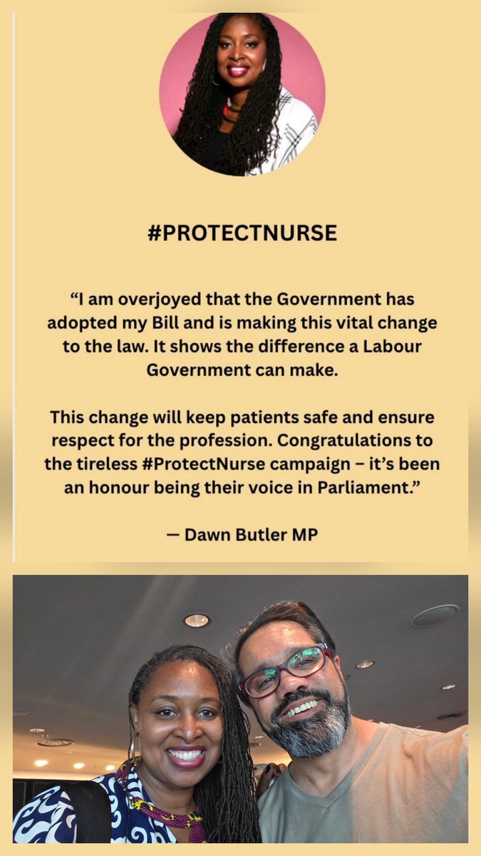 British Sikh Nurses ☬ 💙 (@nursessikh) on Twitter photo On #InternationalNursesDay, we thank <a href="/DawnButlerBrent/">Dawn Butler ✊🏾💙</a> and all nursing leaders backing the #ProtectNurse campaign. Protecting the title “Nurse” honours our profession, protects patients, and upholds public trust. Advocacy matters. Solidarity matters. #ThankYouNurses #IND2025 On #InternationalNursesDay, we thank <a href="/DawnButlerBrent/">Dawn Butler ✊🏾💙</a> and all nursing leaders backing the #ProtectNurse campaign. Protecting the title “Nurse” honours our profession, protects patients, and upholds public trust. Advocacy matters. Solidarity matters. #ThankYouNurses #IND2025