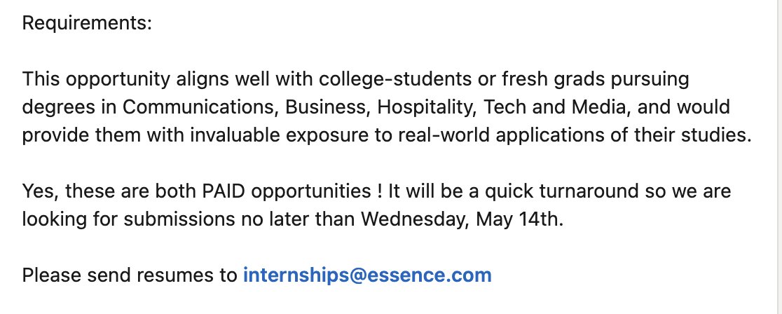 ESSENCE Fest is looking for interns: