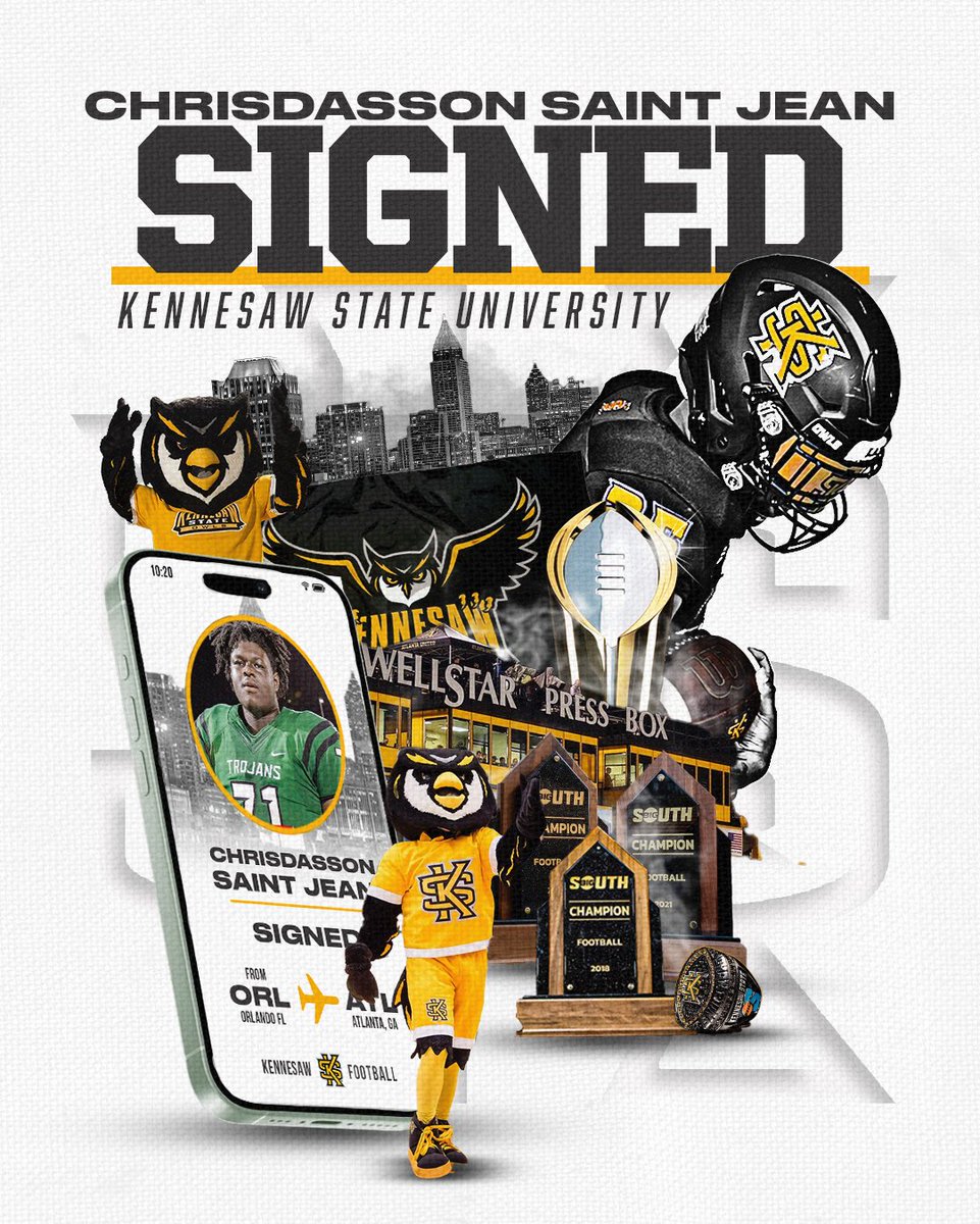 Kennesaw State Football (@kennesawstfb) on Twitter photo πππ‘ππ€π’π π©π€ π©ππ πππ¬!
βͺοΈ <a href="/chrisimpel12/">Chrisdasson saint-jean</a>
βͺοΈ Offensive Line
βͺοΈ Orlando, Fla.
#SeeUs | #HootyHoo π¦ πππ‘ππ€π’π π©π€ π©ππ πππ¬!
βͺοΈ <a href="/chrisimpel12/">Chrisdasson saint-jean</a>
βͺοΈ Offensive Line
βͺοΈ Orlando, Fla.
#SeeUs | #HootyHoo π¦