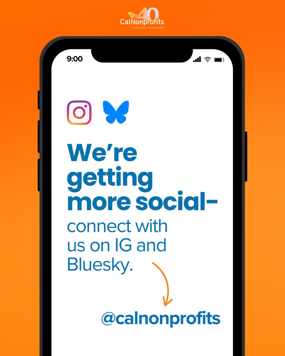 CalNonprofits's tweet image. We are now on IG + Bluesky! Follow us @calnonprofits and let&apos;s continue building together.