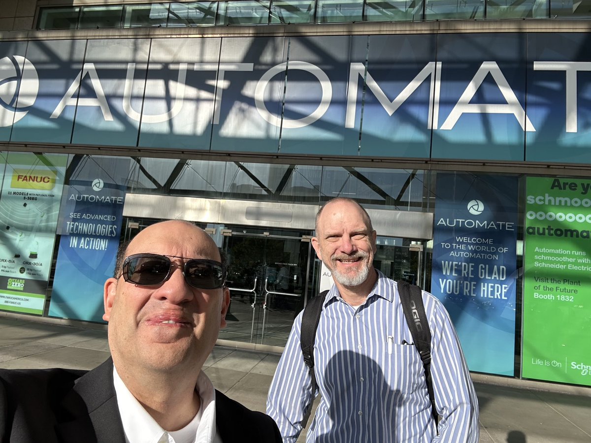 GeneD5's tweet image. At @a3automate with @MikeOitzman in Detroit to see lots of #robots and meet with key industry suppliers, engineers, and executives!