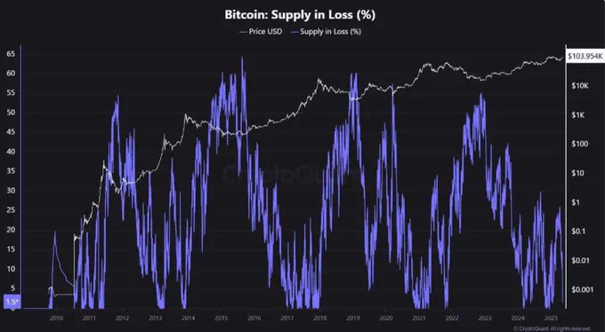 π¨ BREAKING: "π Ultime notizie: il 98% dei portafogli Bitcoin Γ¨ ora in profitto, secondo CryptoQuant!"