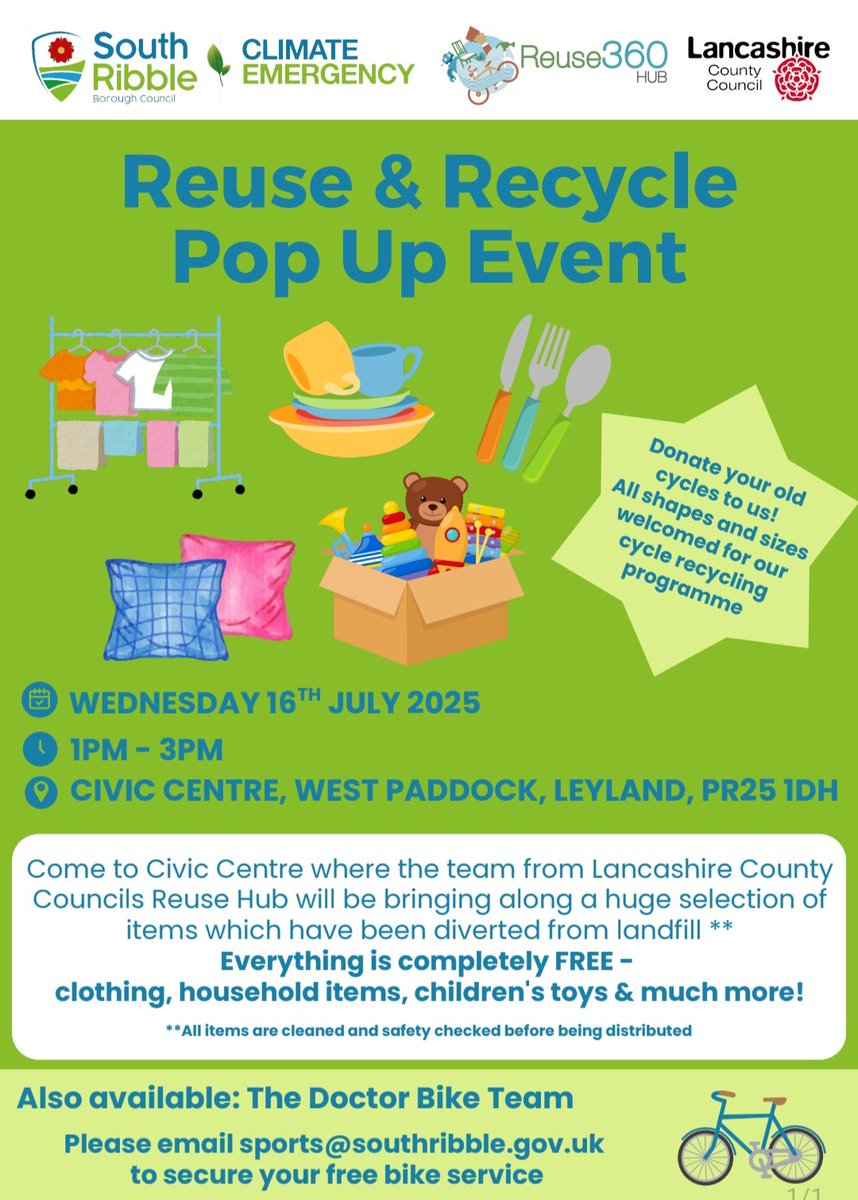 Community Network And Outreach Service (@communitynetwo6) on Twitter photo FYI
<a href="/southribblebc/">South Ribble Borough Council</a> FYI
<a href="/southribblebc/">South Ribble Borough Council</a>