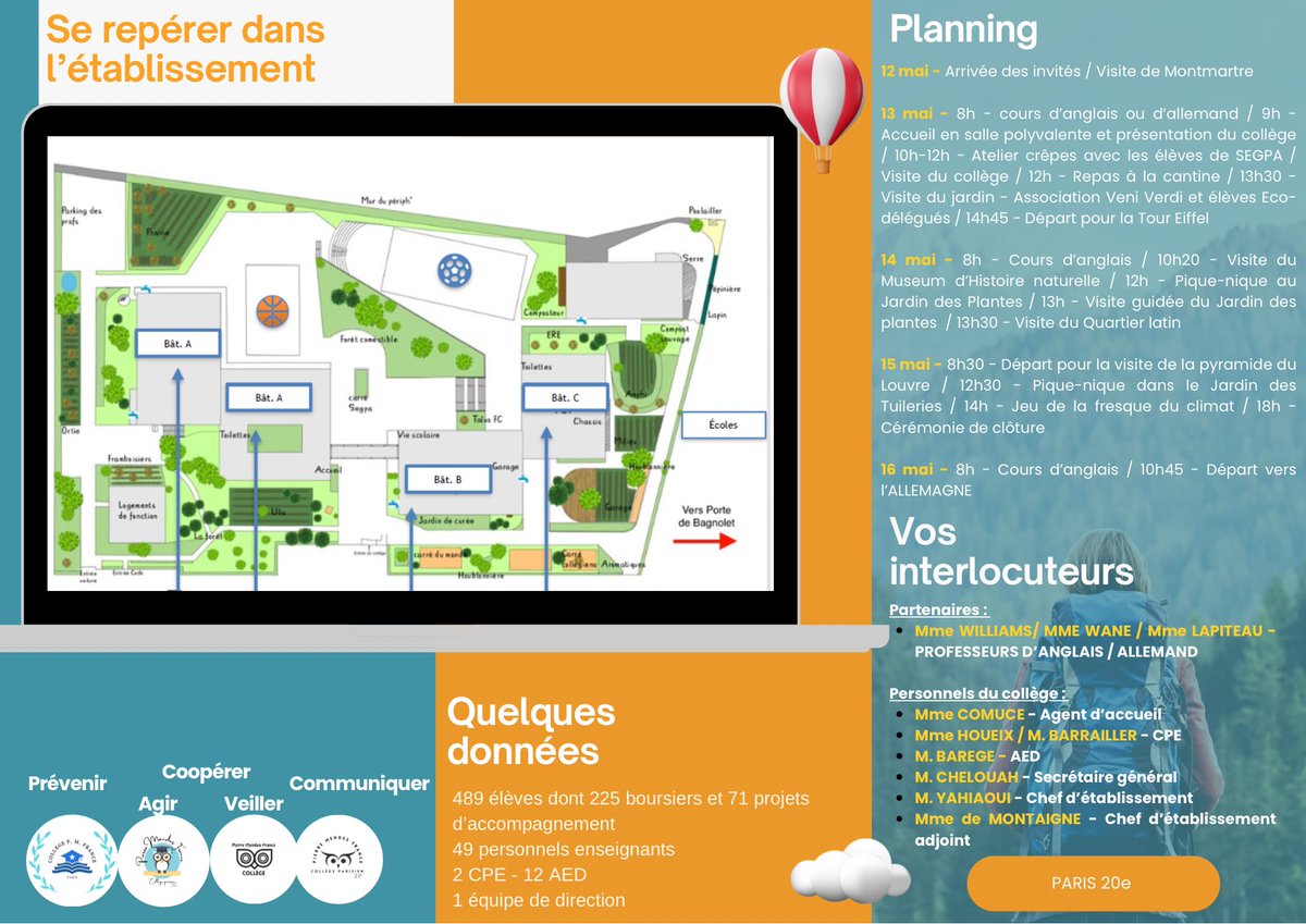 🇪🇺🇩🇪Accueil de la délégation collonnaise au collège <a href="/PMF20e/">Collège Pierre Mendes France - Paris 20e</a> avec au programme : 
✅la découverte du collège et ses dispositifs 
✅la visite de qq lieux patrimoniaux de Paris 
✅des activités pédagogiques 
L’ensemble organisé par Mme WILLIAMS, professeur d’anglais <a href="/EUErasmusPlus/">Erasmus+</a>