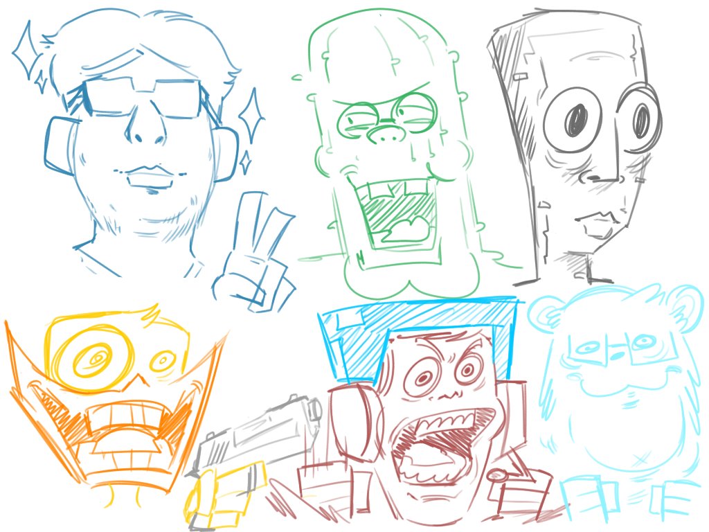 MashedTaters4's tweet photo. The goofy gang #tinymacdude #cheappickle #al1craft #estabr0k #creebus #wallibear #mcytfanart https://t.co/VUBJq96h4j