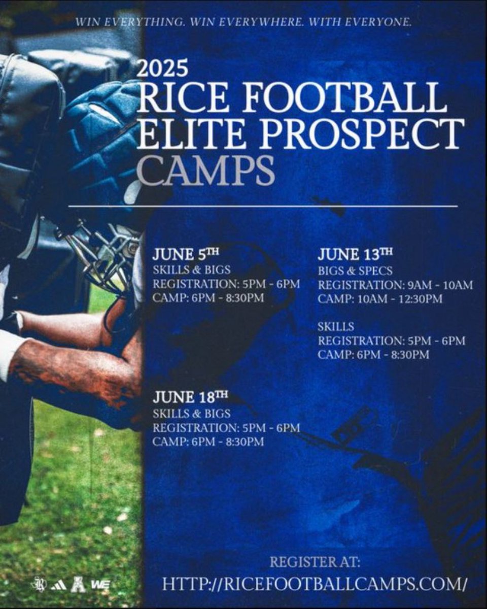 Daccota Stamback (@d_stamback2027) on Twitter photo <a href="/_CoachMunch/">Vince Munch</a> <a href="/porter_abell8/">Porter Abell</a> Blessed and Honored to receive a camp invite to <a href="/RiceFootball/">Rice Football</a>
<a href="/Elcoach_rogers/">Jason Rogers</a> <a href="/LSNorthFootball/">Lee's Summit North Football</a>
<a href="/QBHitList/">QBHitList.com</a> <a href="/WOWKCfootball/">WOWKC</a> <a href="/MarketAthletes/">Market Athletes</a> <a href="/6starfootballMO/">Six Star Football | MISSOURI</a> <a href="/sixstarfootball/">Six Star Football | PLUS+</a> <a href="/Varsitycombine1/">KC Varsity Combines</a> <a href="/JPRockMO/">JP Rock</a> <a href="/Football_Motiv/">Football✭Motivation ™️ 🏈Ⓜ️</a> <a href="/scan1ansports/">ꜱᴄᴀɴʟᴀɴ ꜱᴘᴏʀᴛꜱ™️</a> <a href="/CoachCollinsCj/">Cj Collins</a> <a href="/_CoachMunch/">Vince Munch</a> <a href="/porter_abell8/">Porter Abell</a> Blessed and Honored to receive a camp invite to <a href="/RiceFootball/">Rice Football</a>
<a href="/Elcoach_rogers/">Jason Rogers</a> <a href="/LSNorthFootball/">Lee's Summit North Football</a>
<a href="/QBHitList/">QBHitList.com</a> <a href="/WOWKCfootball/">WOWKC</a> <a href="/MarketAthletes/">Market Athletes</a> <a href="/6starfootballMO/">Six Star Football | MISSOURI</a> <a href="/sixstarfootball/">Six Star Football | PLUS+</a> <a href="/Varsitycombine1/">KC Varsity Combines</a> <a href="/JPRockMO/">JP Rock</a> <a href="/Football_Motiv/">Football✭Motivation ™️ 🏈Ⓜ️</a> <a href="/scan1ansports/">ꜱᴄᴀɴʟᴀɴ ꜱᴘᴏʀᴛꜱ™️</a> <a href="/CoachCollinsCj/">Cj Collins</a>