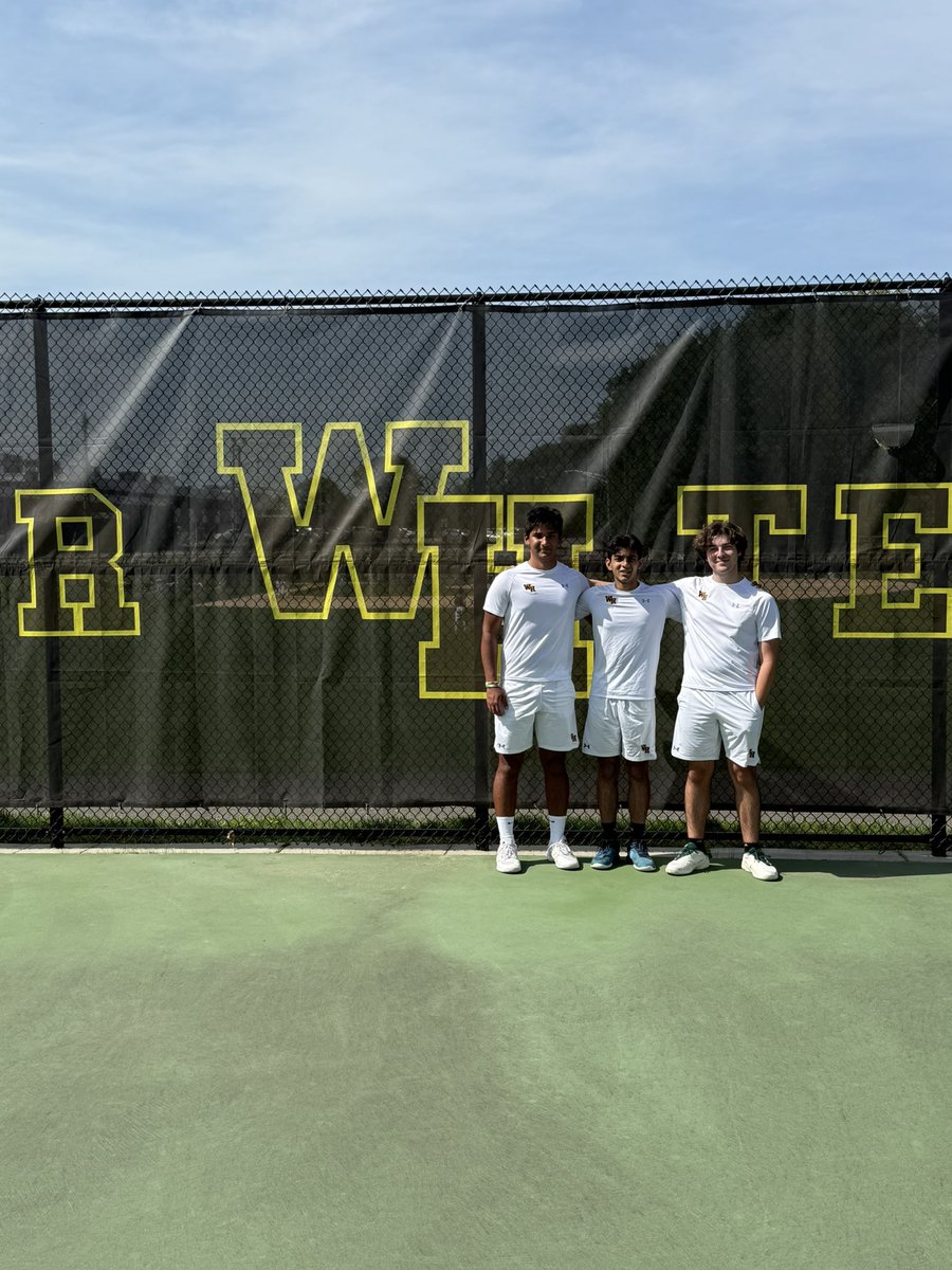 Congrats to our senior boys tennis players and good luck today against Somerville. #WarriorPride