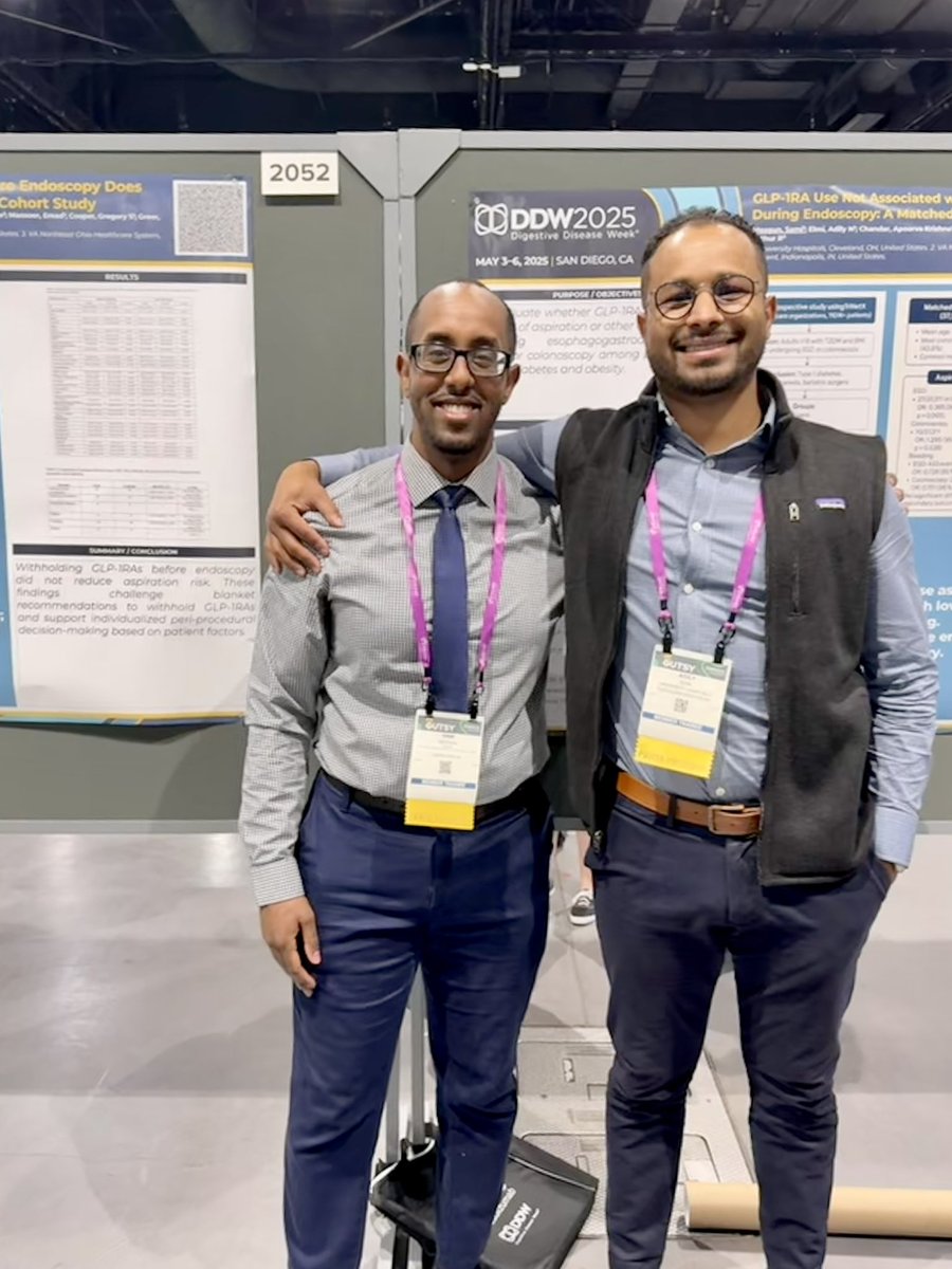 SamiMesgun's tweet image. Still buzzing from #DDW2025! Highlights: Dr. Cryer on success in academic medicine, Dr. Christie on belonging, meeting my hero Dr. Culpepper-Morgan, presenting our GLP-1 RA research, and the powerful ABGH Summit with Dr. Kendi. Grateful & inspired. See you at #DDW2026 in Chicago!