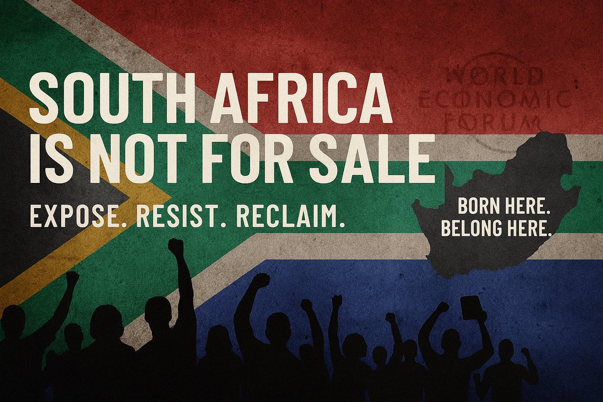sauthapatriot's tweet image. SA 🇿🇦is NOT for sale.
We will not be replaced.We will not be exploited.We will not be silenced.
This account exists to expose:
•Bogus visa syndicates
•NGO-backed infiltration
•WEF’s grip on South Africa
If you believe SA is for South Africans
Follow. Share. Defend.