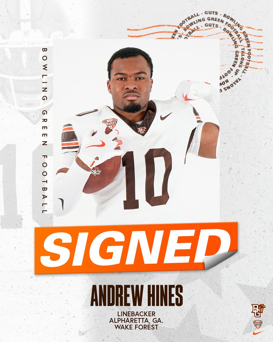 BGSU Football (@bg_football) on Twitter photo 𝕊𝕚𝕘𝕟𝕖𝕕 ✍️
We would like to officially welcome <a href="/AndrewHinesIII1/">Andrew Hines III</a> to the BGSU Family 🤝
#GUTS x #AyZiggy 𝕊𝕚𝕘𝕟𝕖𝕕 ✍️
We would like to officially welcome <a href="/AndrewHinesIII1/">Andrew Hines III</a> to the BGSU Family 🤝
#GUTS x #AyZiggy