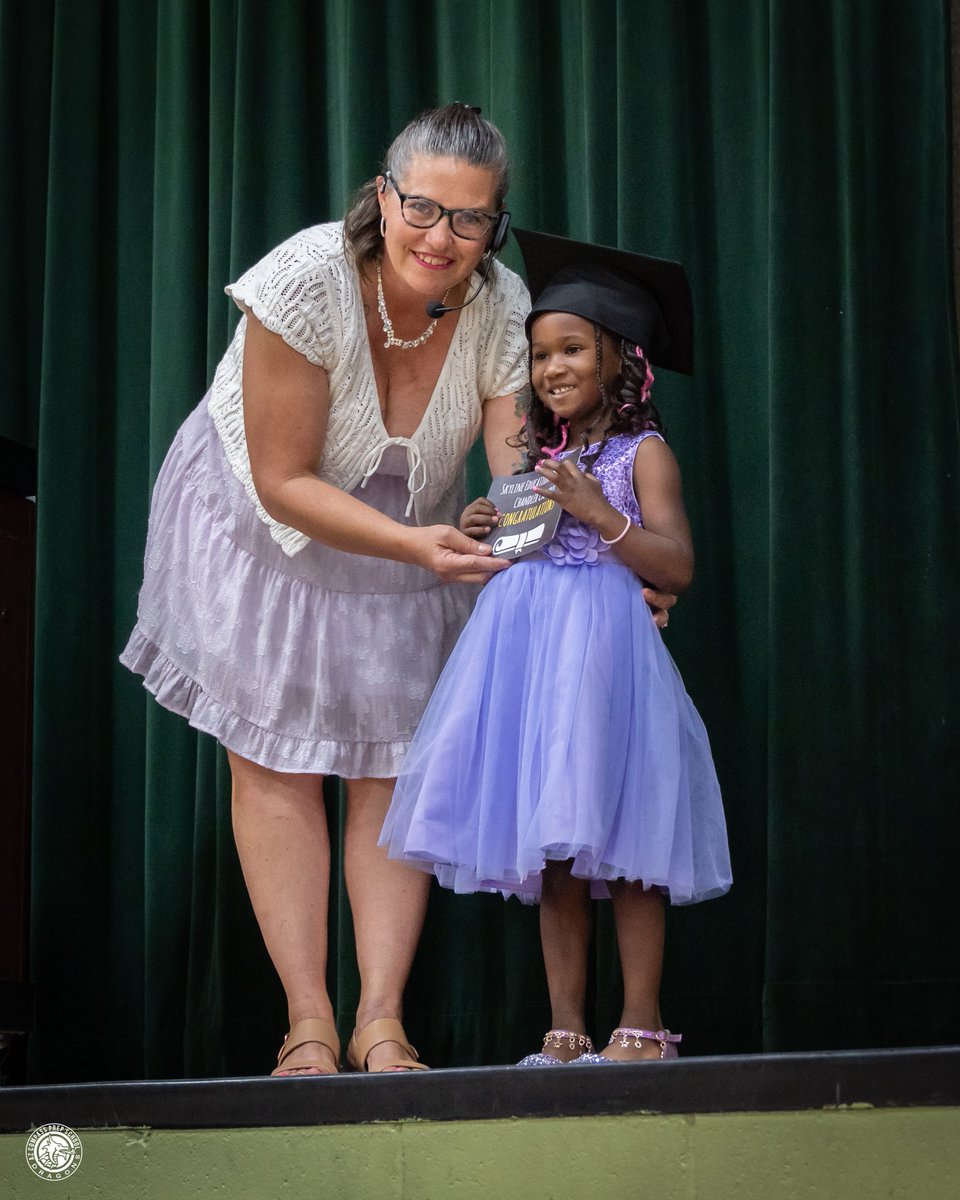 SkylineEd's tweet image. All grown up… kinda! Next stop: Kindergarten 🎓😎📚