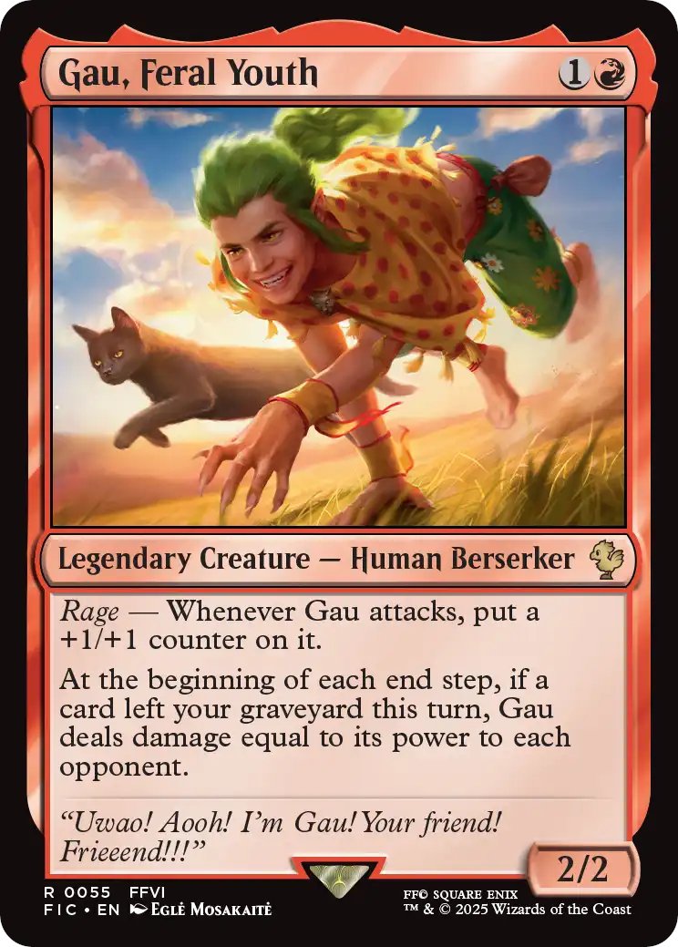 MTG x FINAL FANTASY・統率者デッキ】 《野生児、ガウ》