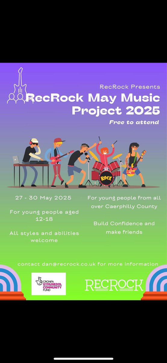 Something for the May half term with RecRock! See poster below