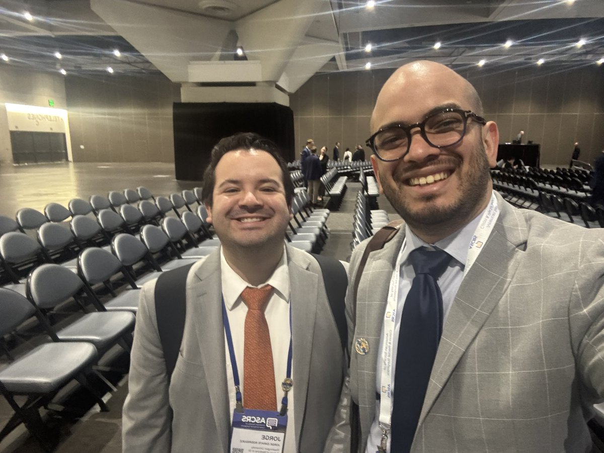 What a great pleasure to finally meet you!
<a href="/jzaraterod/">Jorge Zárate, MD</a> 
His work on advocacy and education are inspiring!
Good luck on your fellowship! 
#ASCRS2025
<a href="/ASCRS_1/">ASCRS_1</a>