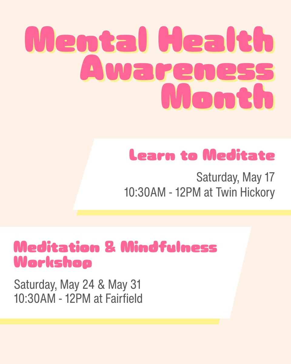 In addition to books, the library offers research databases like Gale Health &amp; Wellness, Teen Health &amp; Wellness, &amp; MedlinePlus —which provide info on various mental health topics— as well as programs around mindfulness &amp; meditation. Visit our calendar &amp; databases to learn more