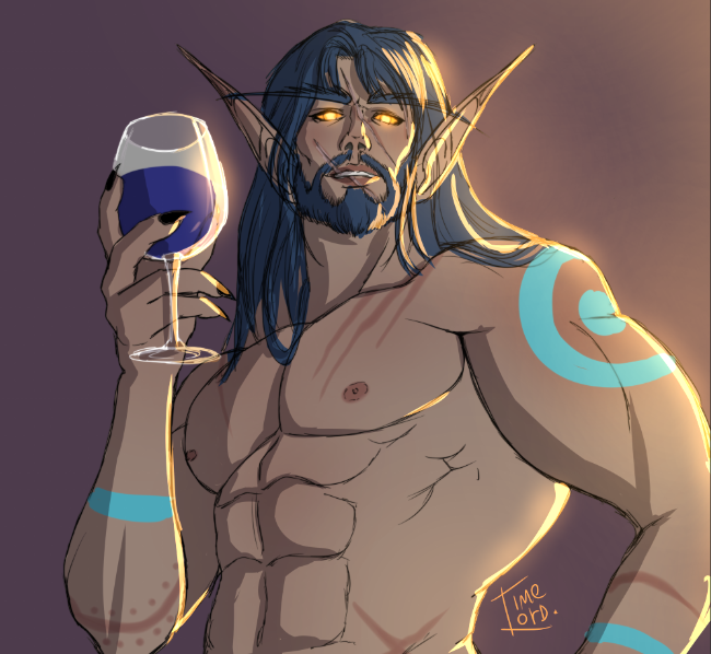 Thel'dorar wishes you a nice week! 🍷

#ocart #sketch #doodle
