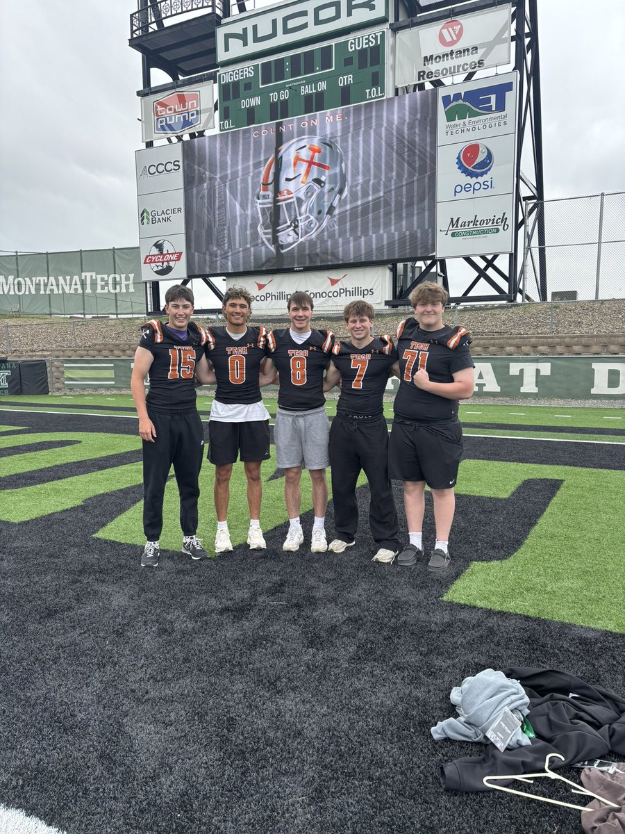 Thank you <a href="/CoachKyleSamson/">Kyle Samson</a> for the amazing junior day. <a href="/MonTechFootball/">Montana Tech Football</a> <a href="/CoachAndersonMT/">Khalin Anderson</a>