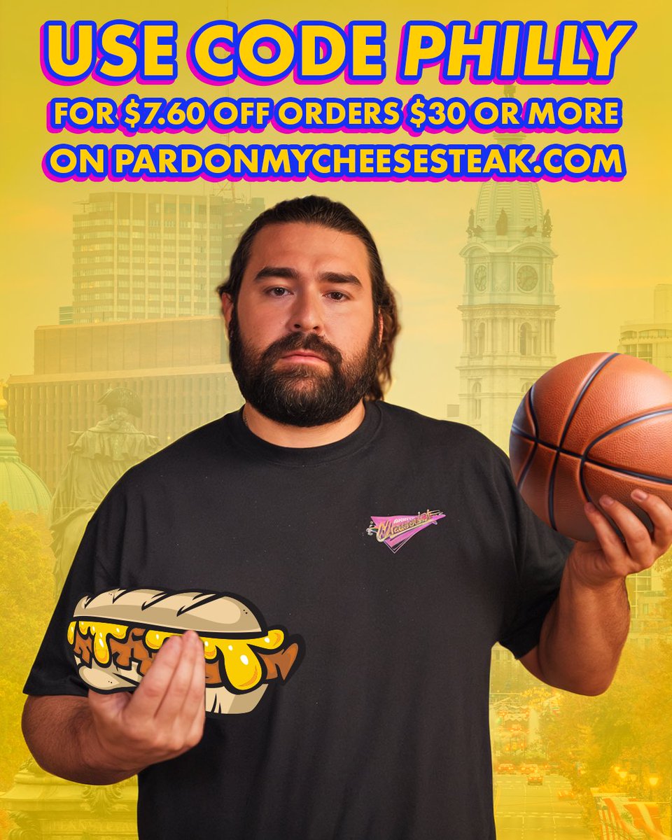 Pardon My Cheesesteak (@pardonmysteak) on Twitter photo .<a href="/BarstoolPhilly/">Barstool Philly</a> on lottery watch tonight🏀
Take $7.60 off $30 or more on pardonmycheesesteak.com .<a href="/BarstoolPhilly/">Barstool Philly</a> on lottery watch tonight🏀
Take $7.60 off $30 or more on pardonmycheesesteak.com