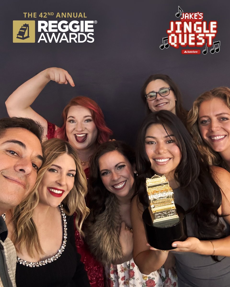 MarketInfinity's tweet image. Taking home FIVE wins at the 2025 ANA REGGIE Awards, Infinity Marketing Team struck Gold for Jake’s Jingle Quest—a retro-style arcade game starring the iconic Jake from State Farm. Proud to be among the industry’s best at this year&apos;s event. #ANABrand #anareggie #statefarm…