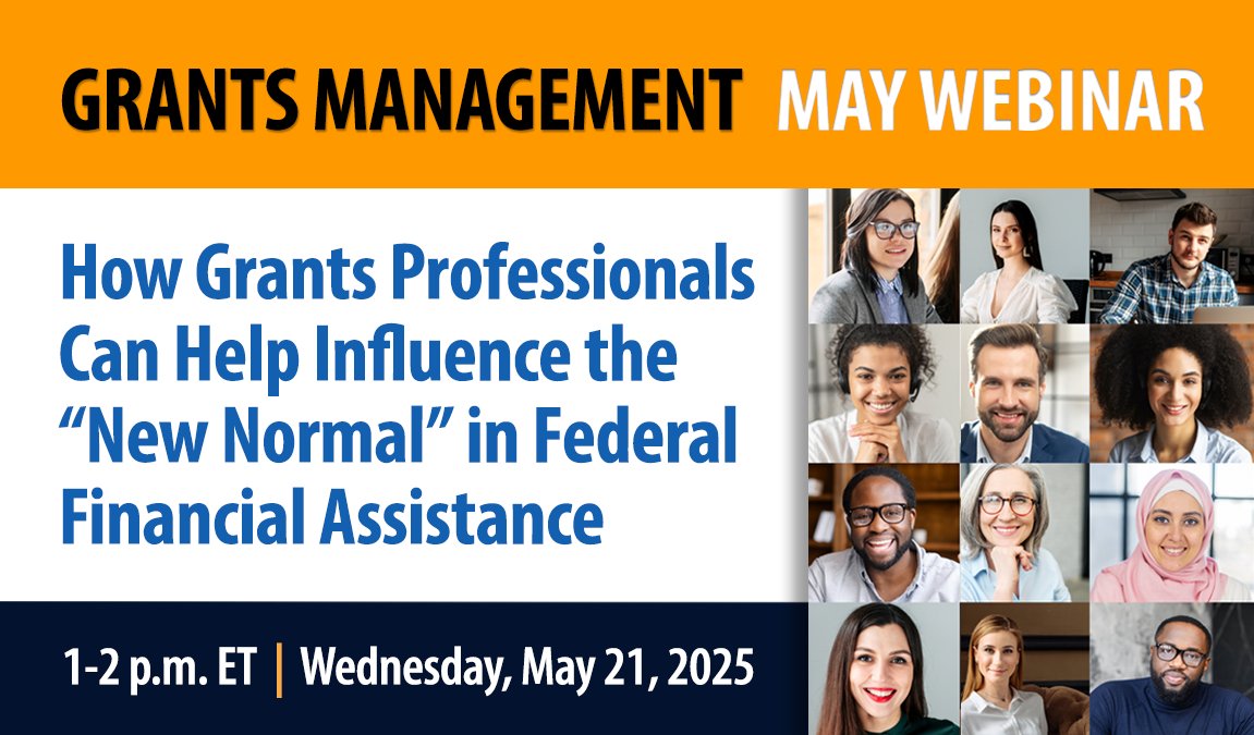 Let's focus on necessary reforms, challenges &amp; opportunities in #grantsmanagement. We'll examine how #grantsmanagers can drive meaningful changes in federal financial assistance by engaging policymakers &amp; lobbyists.  Register: ngma.org/webinars