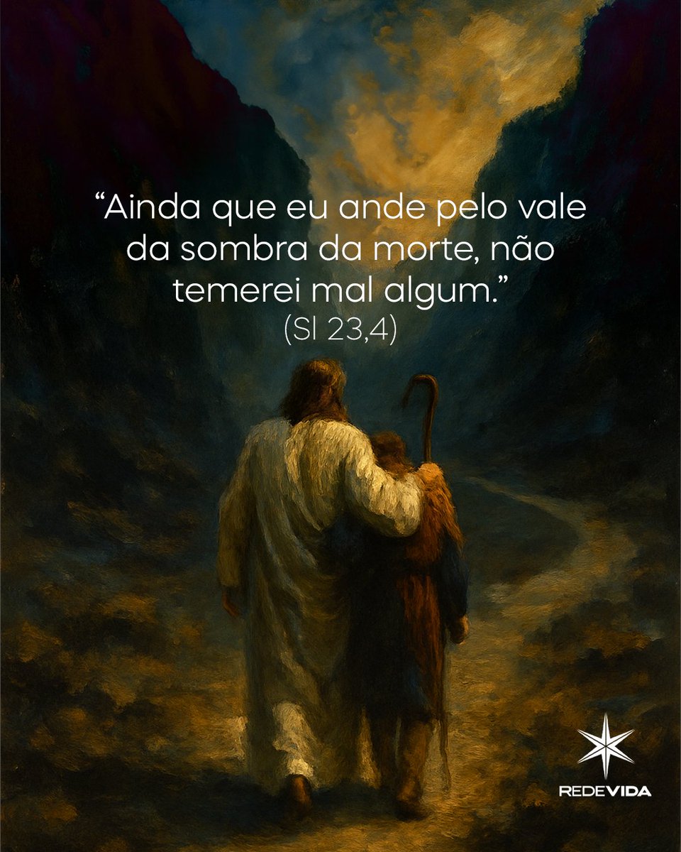 Mesmo nos momentos mais sombrios, a fé nos dá a coragem para seguir em frente, pois sabemos que Deus está conosco, nos guiando e protegendo.

#REDEVIDA #Catolicos #Oracao