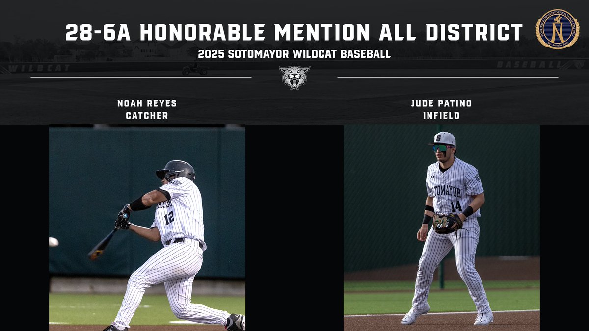 SOTOMAYOR WILDCAT BASEBALL (@sotocatbaseball) on Twitter photo Congrats to our players who were selected to the 28-6A All-District Baseball Team! <a href="/NISDSotomayor/">Sotomayor High School</a> <a href="/WildcatsDen_SA/">Sotomayor Wildcats Den</a> Congrats to our players who were selected to the 28-6A All-District Baseball Team! <a href="/NISDSotomayor/">Sotomayor High School</a> <a href="/WildcatsDen_SA/">Sotomayor Wildcats Den</a>