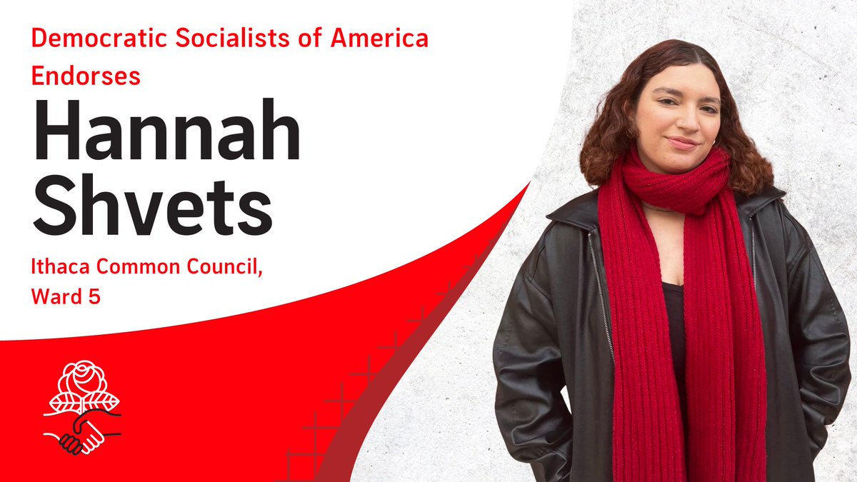 Hannah, running to represent Ithaca’s Ward 5, is a student organizer who’s championed worker and tenant rights. If elected, Hannah will fight for an affordable and just Ithaca, including Just Cause Employment, rent stabilization, public transit, and more.