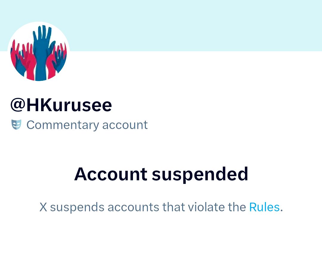 Dear <a href="/X/">X</a>, <a href="/elonmusk/">Elon Musk</a>, <a href="/Support/">Support</a>, please restore <a href="/HKurusee/">Hassan Kurusee</a>'s account. The public relies on this anonymous whistleblower to expose widespread corruption by the Maldives Government and <a href="/MMuizzu/">Dr Mohamed Muizzu</a>, currently undermining <a href="/mvpeoplesmajlis/">People's Majlis</a> and <a href="/SCMaldives/">Supreme Court of the Maldives</a>. #BringBackHkurusee