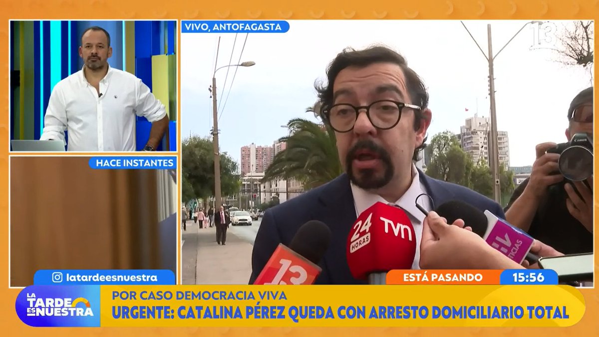 AHORA en #LaTardeEsNuestra 🔵 Diputada Catalina Pérez queda con arresto domiciliario total por caso Democracia Viva

EN VIVO 👉🏻 13.cl/en-vivo