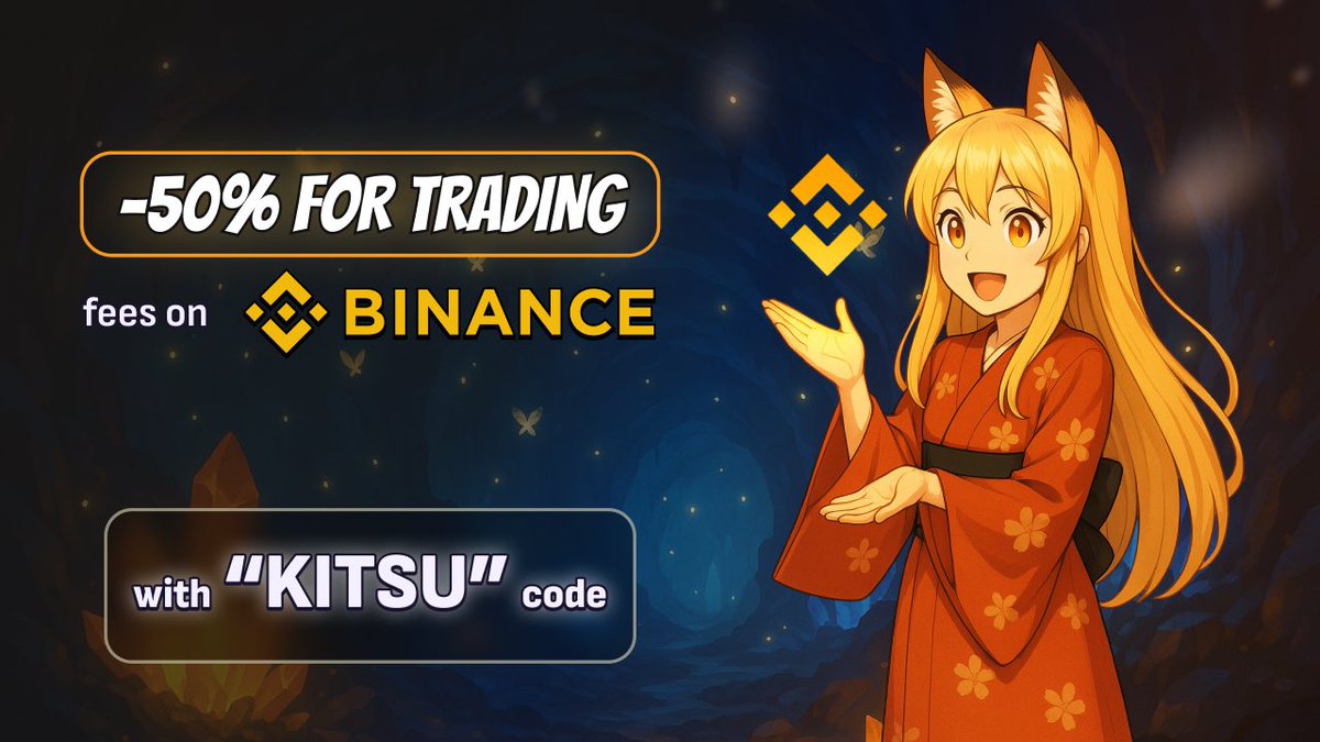 💥New to <a href="/binance/">Binance</a> ? Use KITSU code &amp; get:
🔸 Up to $600 in welcome vouchers
🔸 50% discount on all trading fees

🎁 KYC, deposit &amp; trade to unlock: $20, $30, $50, $200, $300
Start saving &amp; trading smarter 👉 binance.com/join?ref=KITSU…