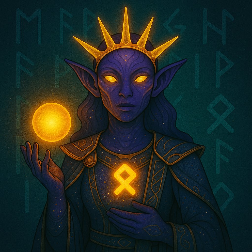Omnira, Primordial Light
Legendary Othovian Ancient

She shines with the first spark of creation.
Her glow carries the memory of unborn stars, guiding ancient paths with silent grace.

The Ancients do not follow her.
They remember her.
Forever.

Now live on EXA: