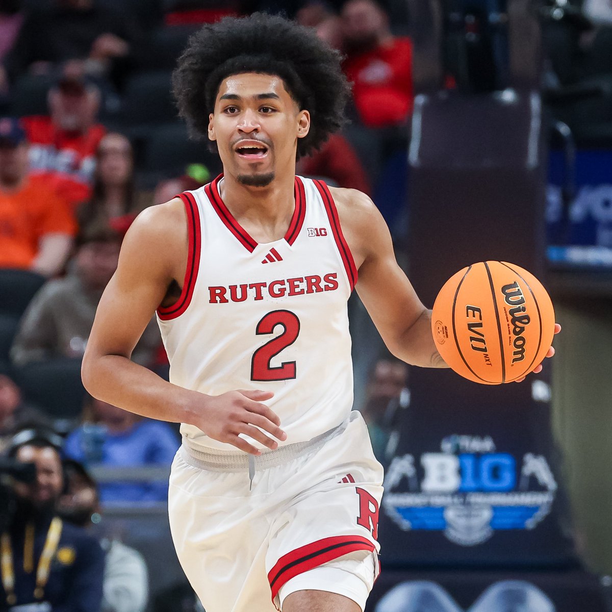 Rutgers’ Dylan Harper’s official measurements from the NBA Draft Combine:

6’4 1/2 barefoot, 213.2 lbs with a 6’10 ½" wingspan and 8’6" standing reach

Harper grew half an inch from Hoop Summit, while shedding 15 pounds. Impressive measurements for a point guard.