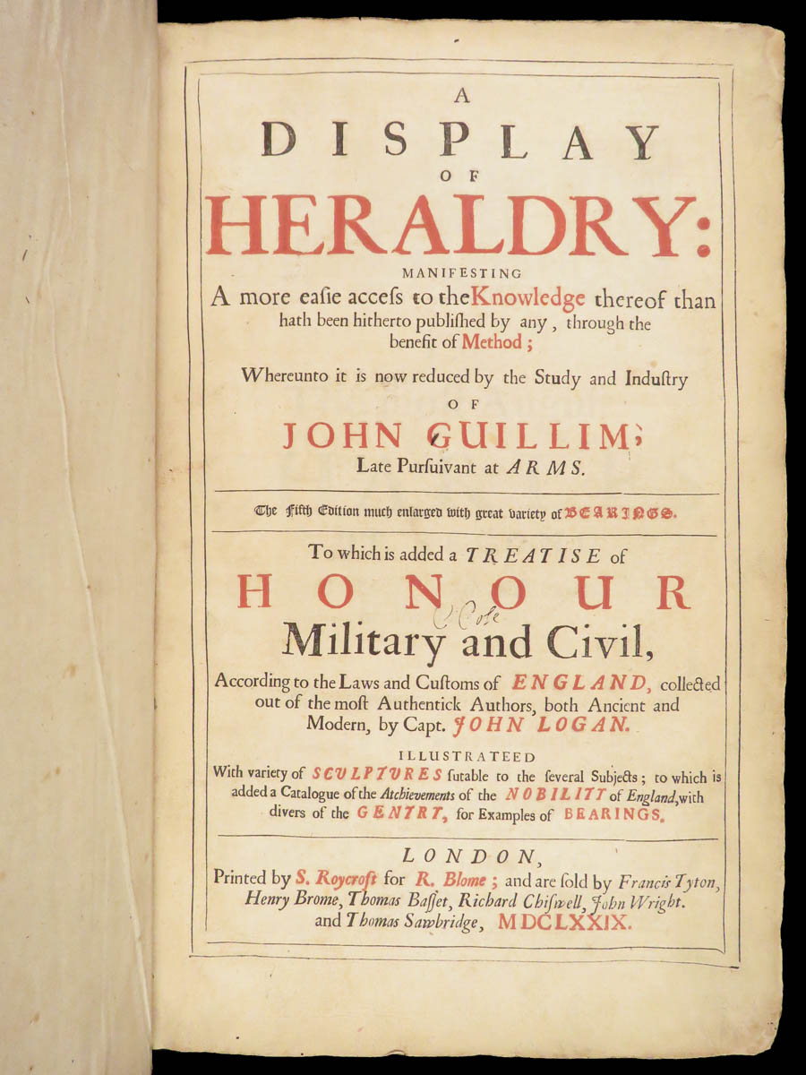 SchilbRareBooks's tweet image. This folio contains hundreds of beautifully illustrated English coats-of-arms! 1679 John Guillim's "A display of heraldry." Interested? ow.ly/oTO150VQuM6
Want more? ow.ly/4iz250VQuM5

#English #Heraldry #Engravings #Nobility #RareBooks #SchilbAntiquarian #Books