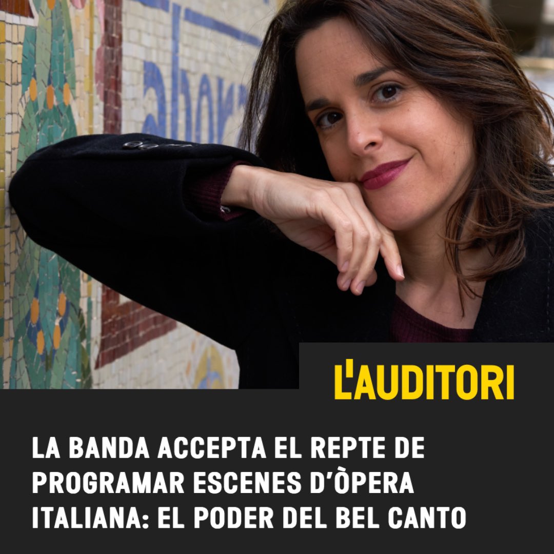 🎶 Emocionada d’anunciar que participaré al concert “Un matí a l’òpera” a l’<a href="/auditoribcn/">L'Auditori</a> amb Elías Arranz, Rafa Argulló i la Banda Municipal de Barcelona! 

🎭 Un viatge per grans àries i duets de l’òpera italiana.

📅 Descobreix-ne més: auditori.cat/ca/esdevenimen…