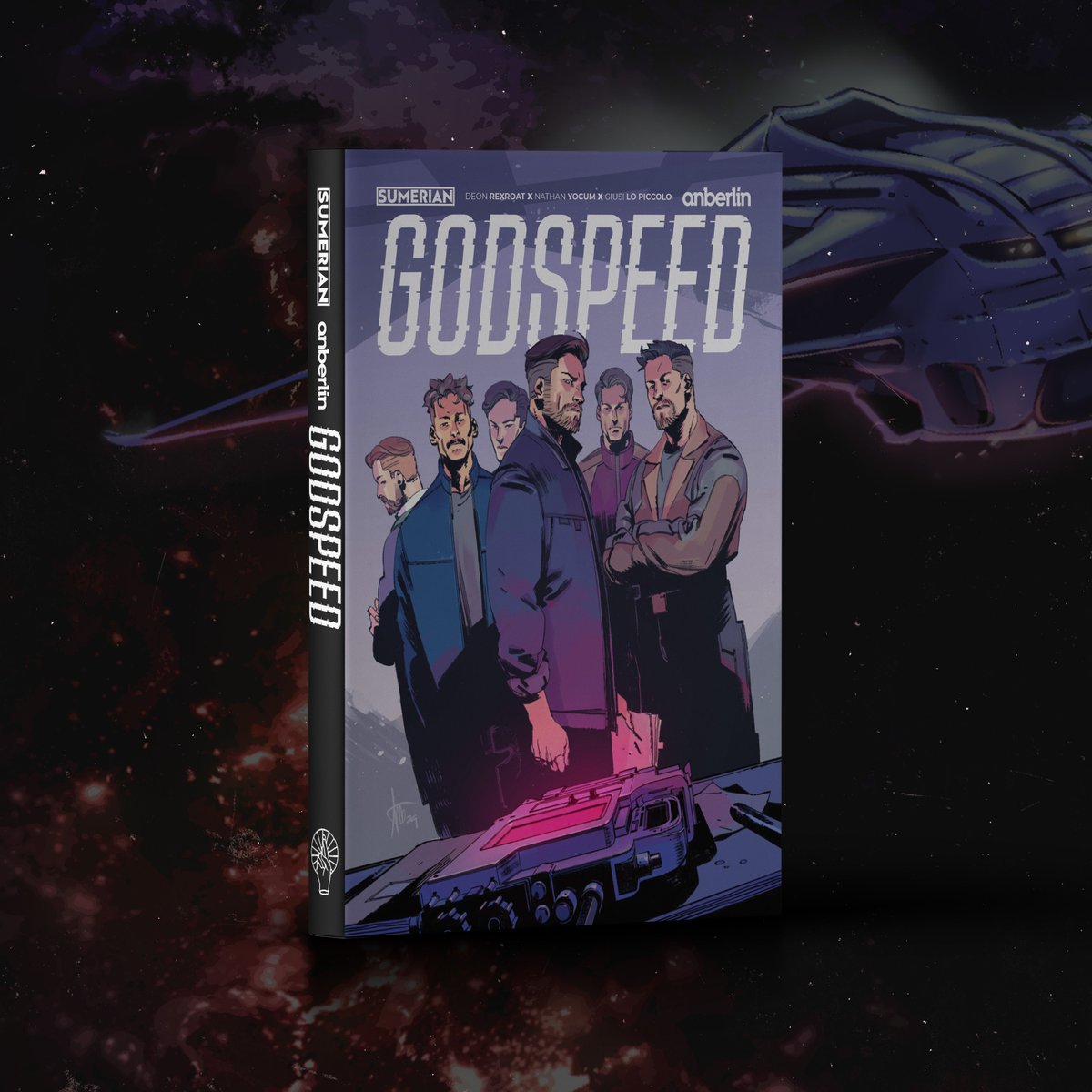 Godspeed, our new sci-fi graphic novel, is officially shipping now. If yours has landed, let us know what you think. You can order yours at sumerian.ink/products/anber…