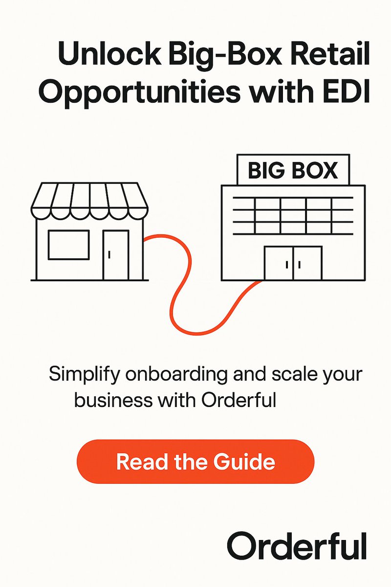 orderful's tweet image. 🚀 Unlock major retail opportunities with EDI! Our guide shows SMBs how to streamline operations &amp; meet big-box retailer demands effortlessly. Dive into 'Unlock Big-Box Retail Opportunities with EDI' and transform your business today! 📈
Read more: hubs.la/Q03m5PNW0