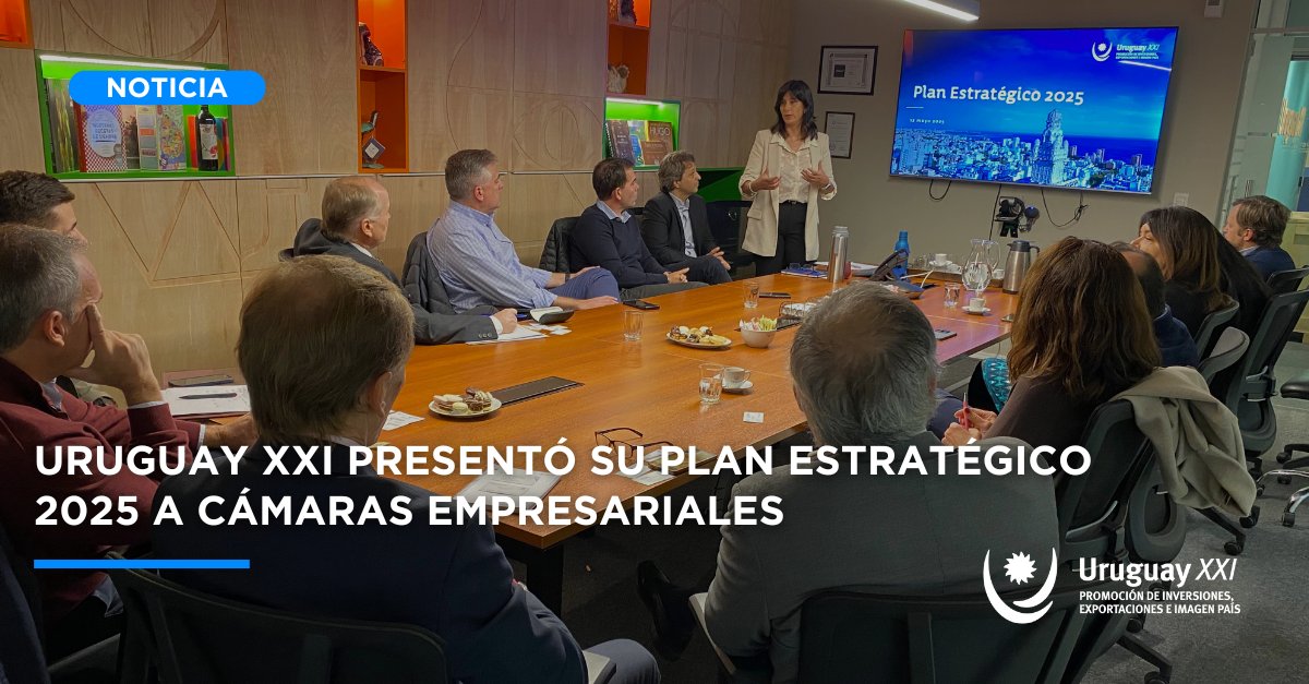 #UruguayXXI reunió a las cámaras empresariales que formaron parte de su Consejo de Dirección, con el objetivo de compartir el plan de actividades para el año 2025. 

Noticia completa aquí ➡️ bit.ly/3S3TusB