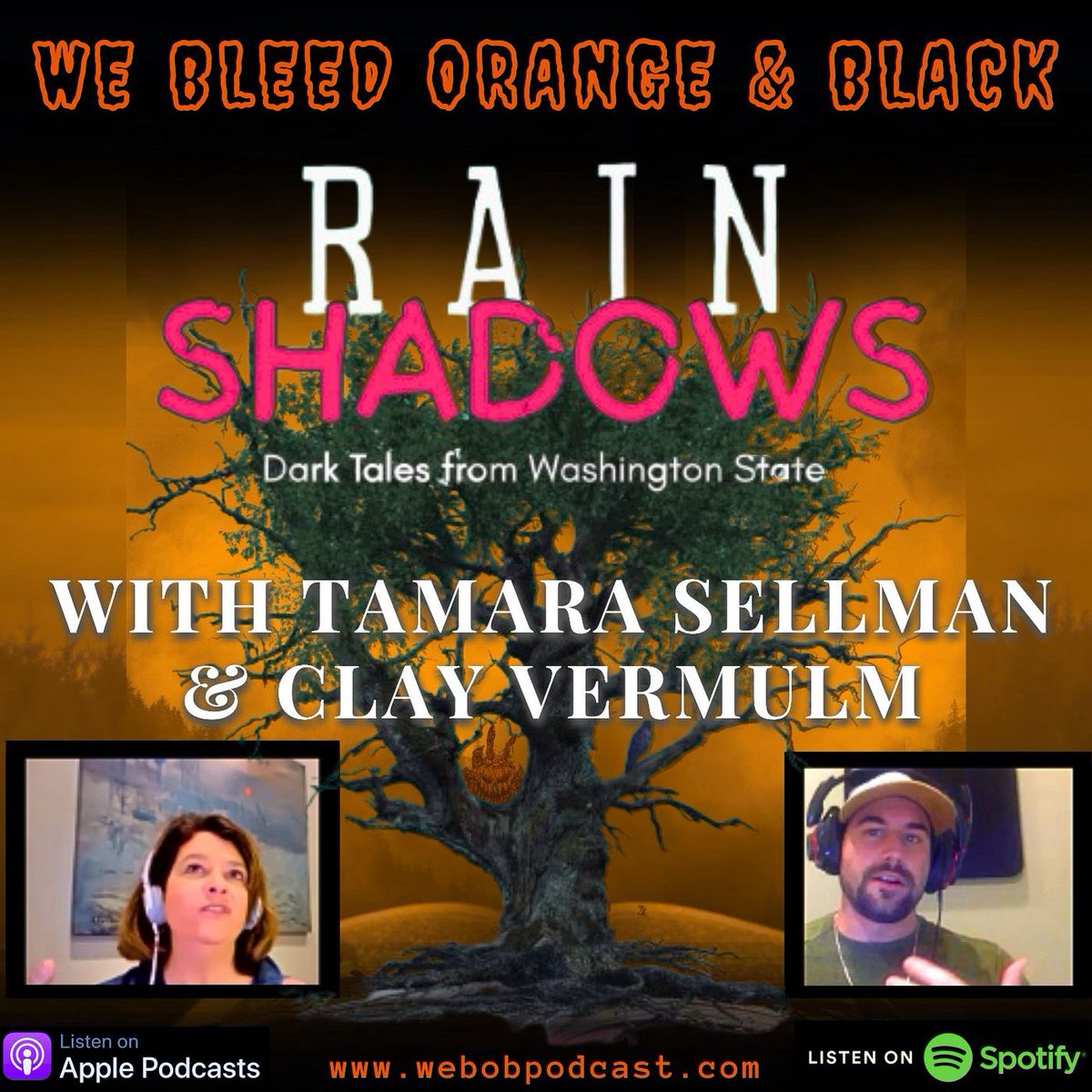 EPISODE 133 – RAIN SHADOWS with Clay Vermulm and Tamara Sellman
 
We chat with Clay Vermulm and Tamara Sellman about the Seattle Freeze, writing from prompts, Pacific Northwest Gothic and their new collection RAIN SHADOWS!