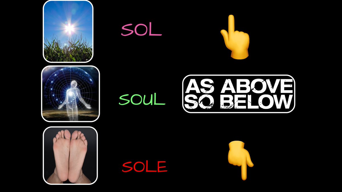 Riffio2's tweet image. Sol ☀️
Soul ✨
Sole 🦶

Same word.
Different layers.
Sun, spirit, skin — all one.

As above, so below.
As within, so without.

#WordMagick #esoteric #gnosis