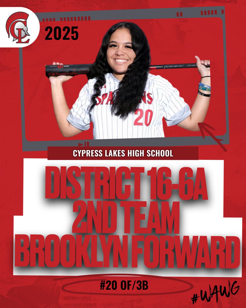 CyLakesSoftball's tweet photo. Huge shout out to Bri Davila and Brooklyn Forward on earning Second Team All-District! They both had a great season; we are proud of you! Way to go! 🛡️#WAWG  @lakes_athletics https://t.co/hs15u79Nc6