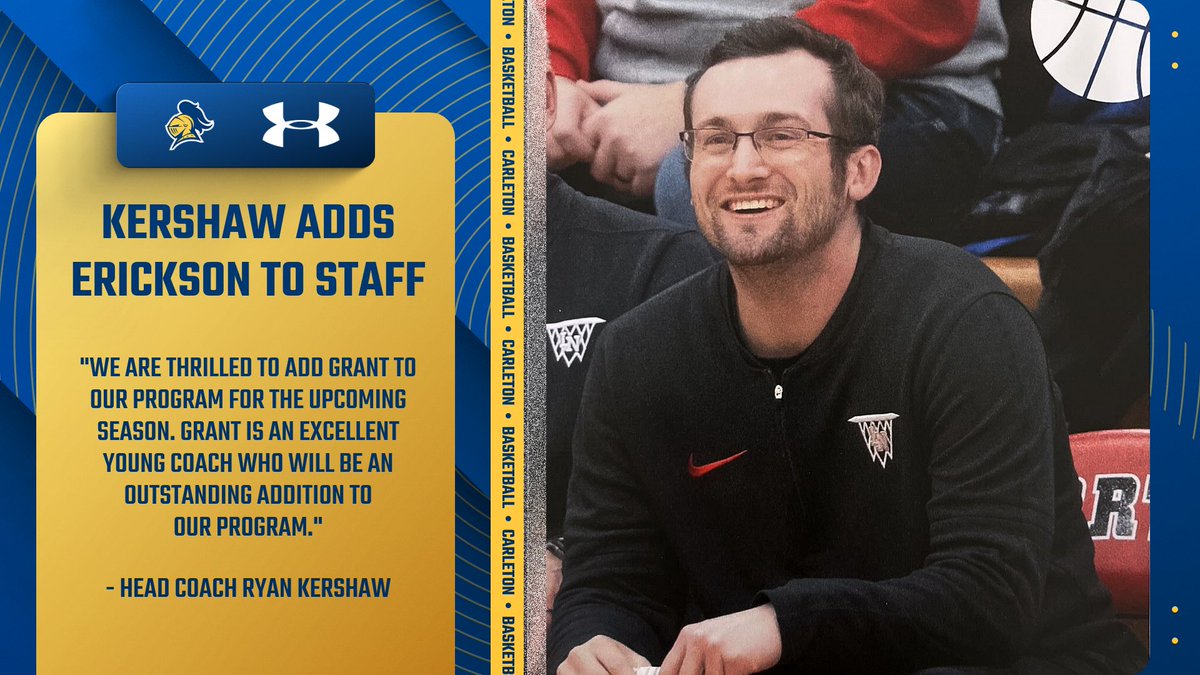 Fired up to welcome Coach Grant Erickson to the staff

📝 ow.ly/Qptx50VRoFa