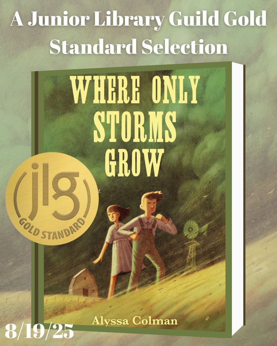 Alyssa Colman (@alyssabcolman) on Twitter photo I'm delighted to announce that WHERE ONLY STORMS GROW is a Junior Library Guild Gold Standard Selection! Thank you to <a href="/JrLibraryGuild/">Junior Library Guild</a> for this honor. ⭐️
Preorder Info including FREE recorded school visits: bit.ly/3Y08lr9
#mglit <a href="/MacKidsBooks/">MacKids Books</a> <a href="/MacKidsSL/">Macmillan Children's School & Library 📚</a> <a href="/mgauthorcade/">Middle Grade Authorcade</a> I'm delighted to announce that WHERE ONLY STORMS GROW is a Junior Library Guild Gold Standard Selection! Thank you to <a href="/JrLibraryGuild/">Junior Library Guild</a> for this honor. ⭐️
Preorder Info including FREE recorded school visits: bit.ly/3Y08lr9
#mglit <a href="/MacKidsBooks/">MacKids Books</a> <a href="/MacKidsSL/">Macmillan Children's School & Library 📚</a> <a href="/mgauthorcade/">Middle Grade Authorcade</a>
