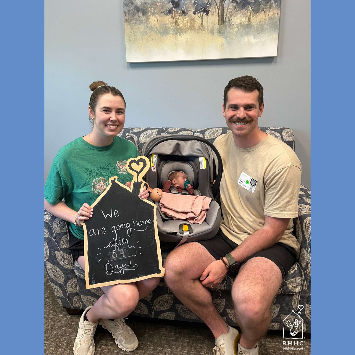 After a 54-day stay, baby Evelyn and her family are returning home! ❤️🏡
