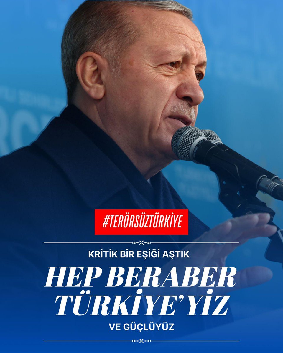 Hep beraber Türkiye'yiz.🇹🇷

#TerörsüzTürkiye